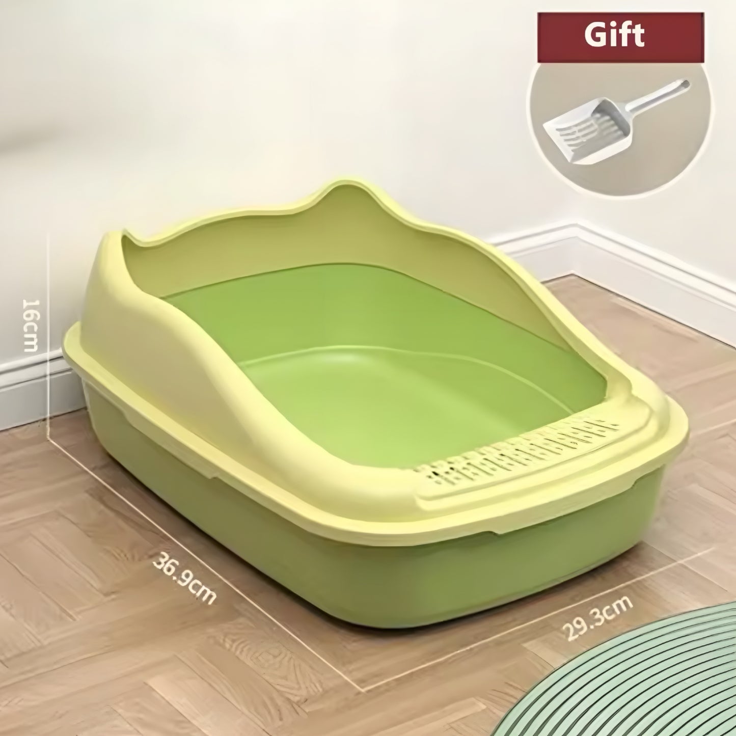 Semi-Closed Litter Box for Pets